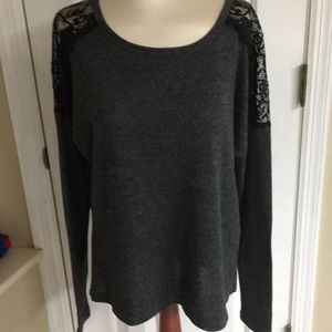 Gray/black Forever 21 sweater.